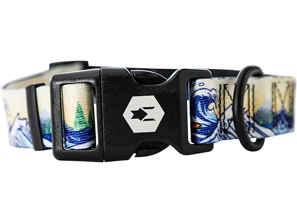 Wolfgang Dog Collar, MountainWave Print