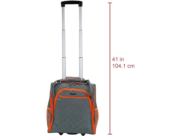 Rockland Melrose Upright Wheeled Underseat Carry-On