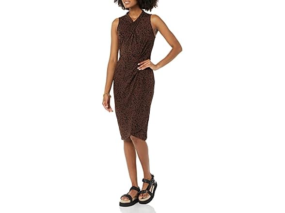 Amazon Essentials Women Sleeveless Crossover Dress