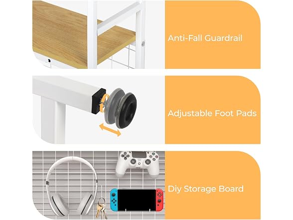 FAHKNS FAHKNS 2-Tier Desktop Bookshelf