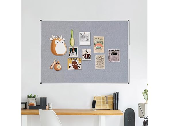 VIZ-PRO Fabric Board, 60x48", Grey
