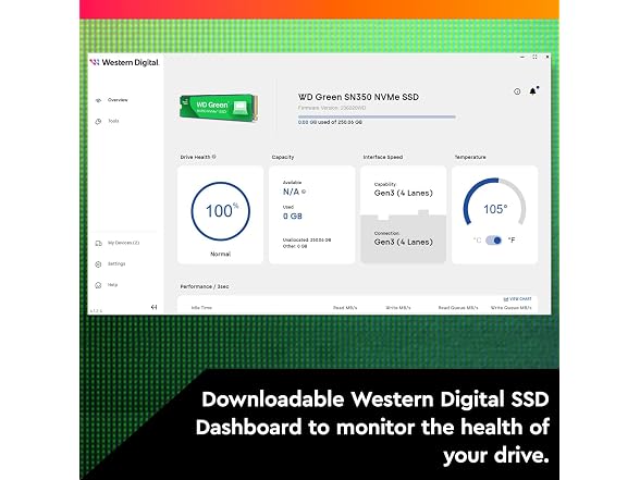 (NEW) Western Digital 500GB WD Green SN350 NVMe Internal SSD