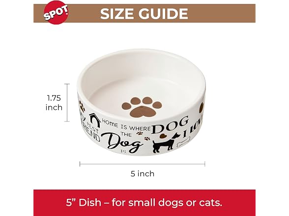 SPOT I Love Dogs Ceramic Bowl 5in 14oz