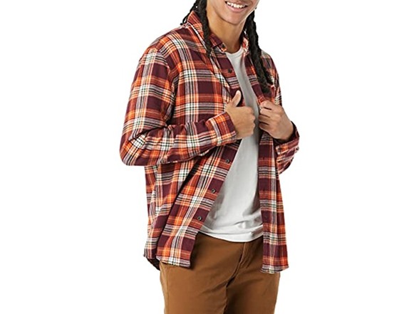 Burgundy Orange Plaid