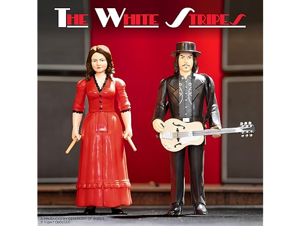 Super7 White Stripes Reaction Figures
