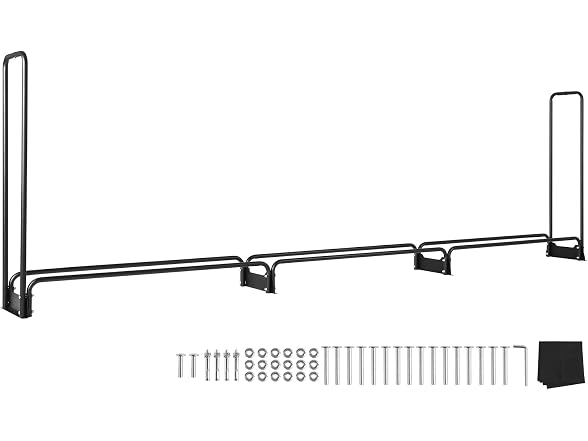 VEVOR Firewood Rack with Waterproof Cover