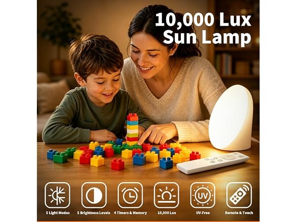 Samtoo 10000Lux Light Therapy Sun Lamp