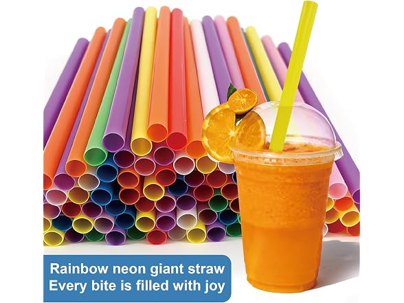 300 Individually Wrapped Boba Straws