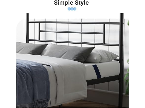 Avenco Metal Platform Bed Frame Full Size
