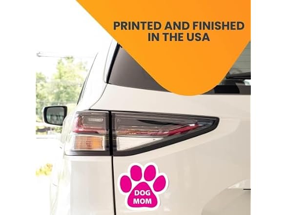 Magnet Me Up: Dog Mom Pink Pawprint Magnet De