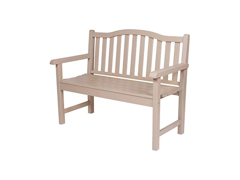 Shine Company 4212 Belfort II Wooden Patio Bench - Gallery 8