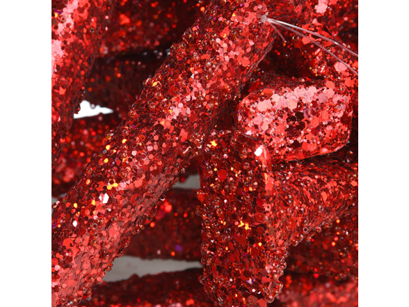 Valentine's Banner with Red Glitter