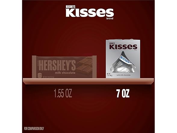 Kisses HERSHEY'S KISSES Milk Chocolate, 7oz