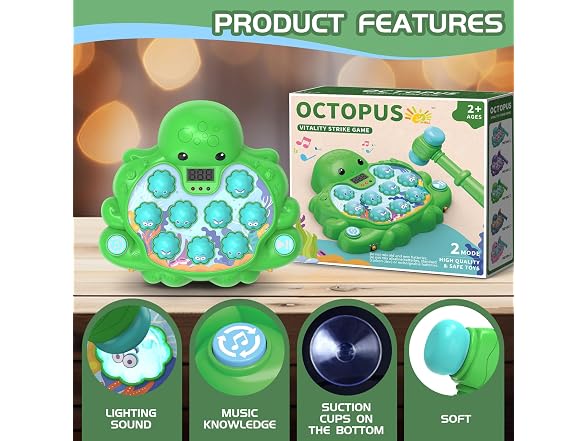 JOYBLI Octopus Whack-A-Mole Musical Toy