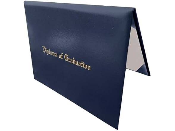 Smooth Leather Imprinted Diploma Holder