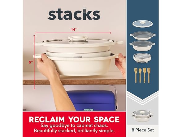 Dash Stacks Stacking Cookware Set 