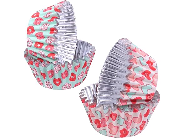 PME Valentines Mini Foil-lined Cupcake Cases