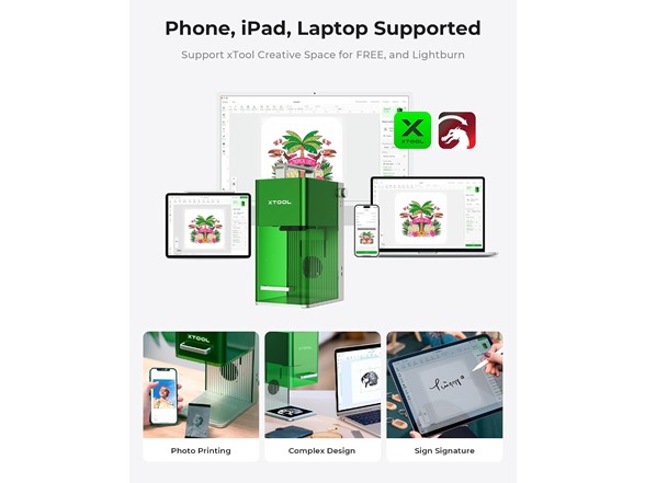 xTool F1 Laser Engraver Dark Green