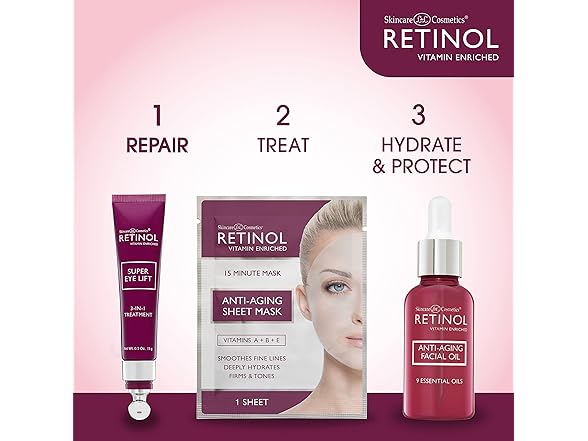 (3 Pack) Retinol Anti-aging Gold Peel-off Mask 3.4 oz.