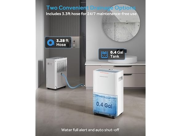 Dravonic 1500 Sq.Ft Dehumidifier
