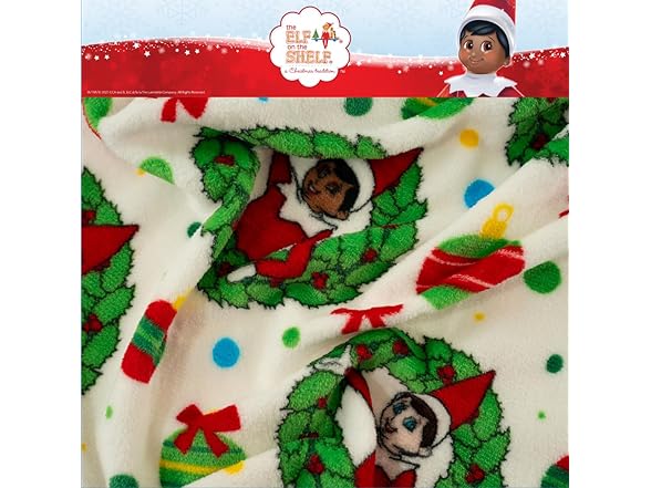 Franco Elf On The Shelf Holiday Christmas Throw