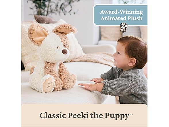 GUND Baby Peek-a-Boo Peeki Puppy Plush