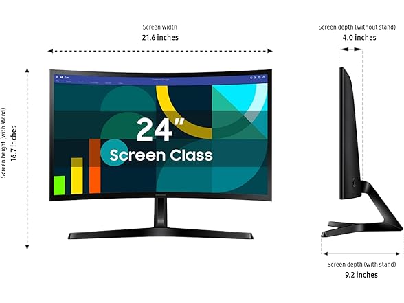 Samsung 24" FHD Curved Monitor | LS24D366GANXZA