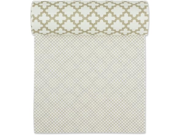 DII Shelf Liner Non-Adhesive CCream Lattice, 12x120, 2 Piece