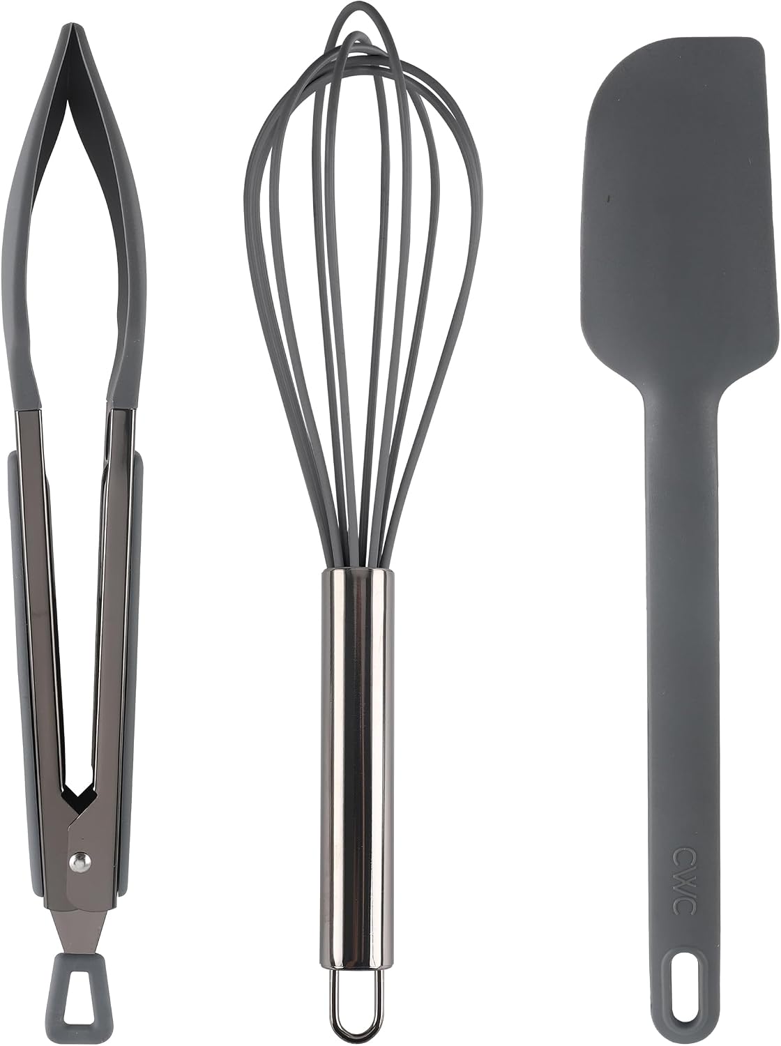 Stainless Steel Silicone Tipped Kitchen & BBQ Tongs Set, 3 Pc - Gallery 7