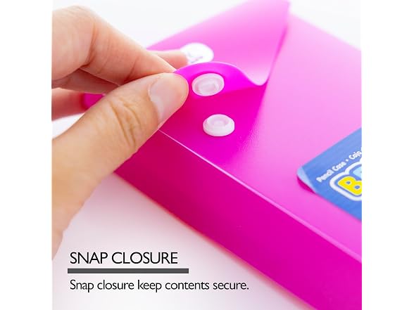 Assorted Color Slider Pencil Case (Pack of 6)