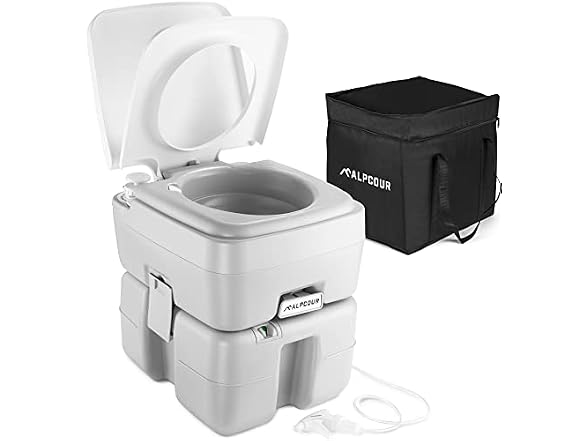 Alpcour 5.8 Gallon Alpcour Portable Toilet - 22L