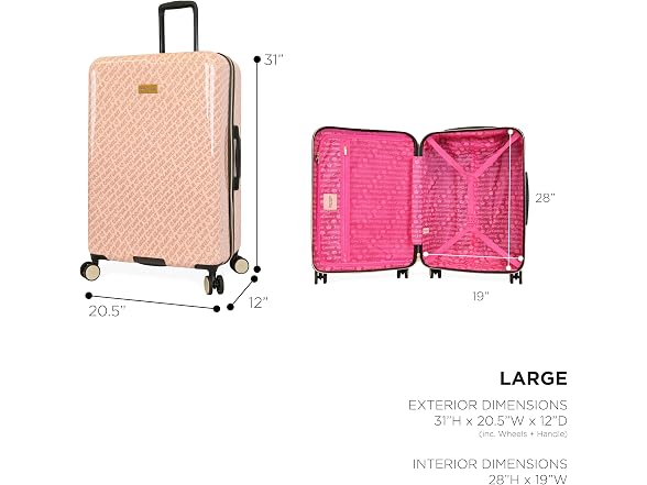 Juicy Couture Cassandra 3 Piece Luggage