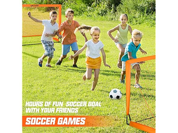 UZTUGG Soccer Goals 2 Goals 6' x 4'