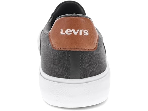 Levi's Men's Wes Sneaker, Charcoal/Tan, 8