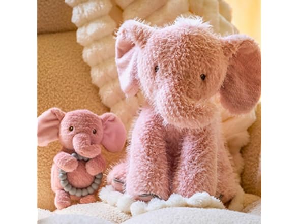 Mary Meyer Stuffed Animal Pink Blossom Elephant