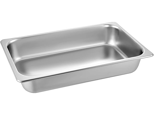 VEVOR 4 Pack Steam Table Pans 20.9 x 12.8 x 3.9 Inch Deep Steam Table