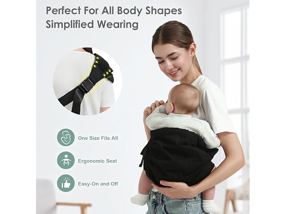 MISSWISDOM Toddler Sling Baby Hip Carrier