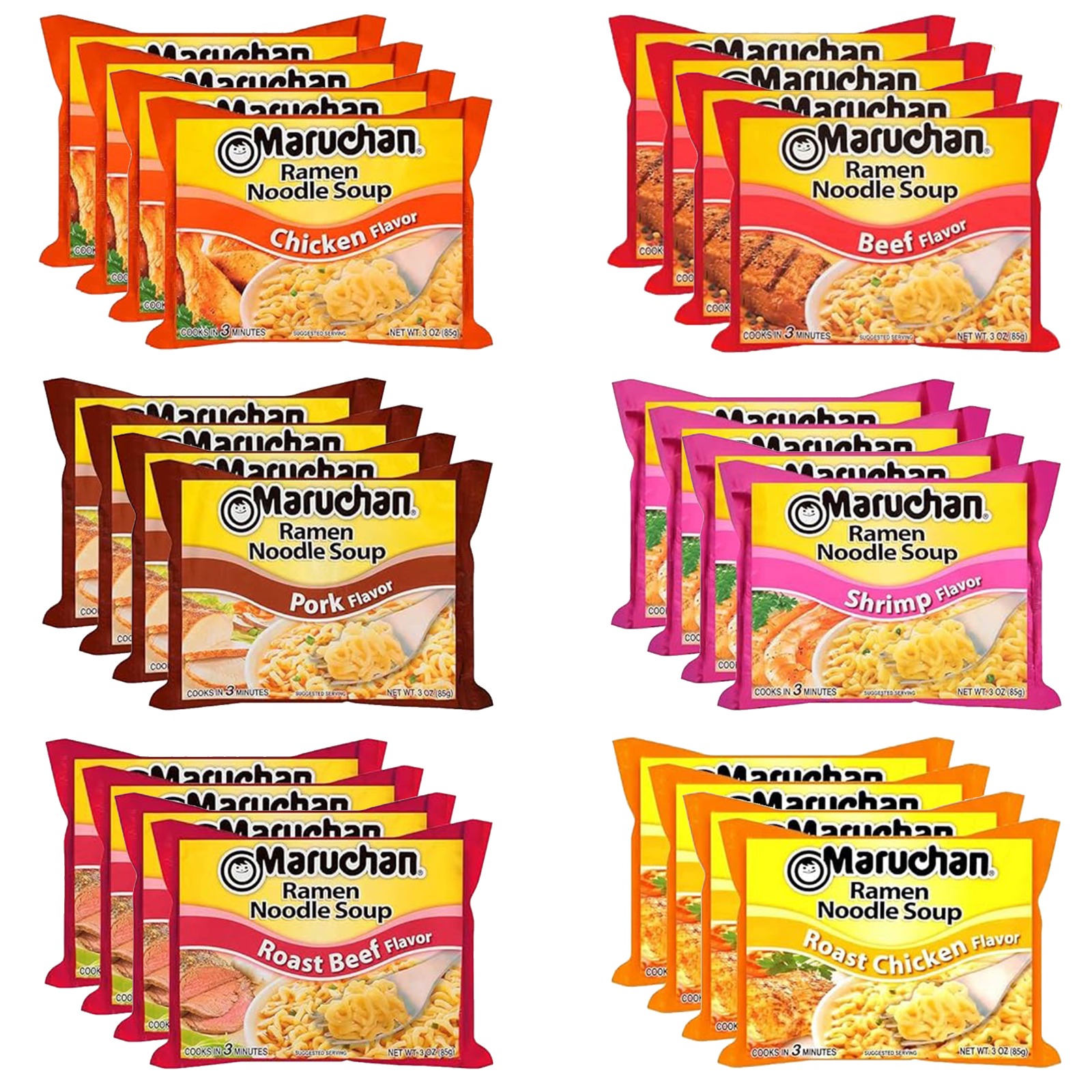 24Pk Maruchan Ramen Noodle Soup Variety - Gallery 14