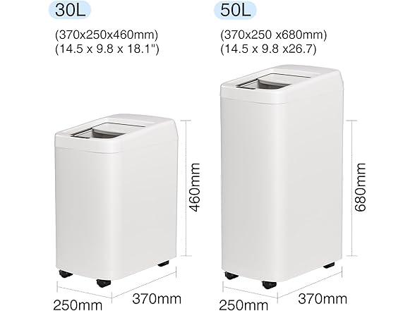 ELLO&ALLO 13 Gallon Kitchen Trash Can 