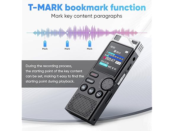 WUCOTC 264GB Digital Voice Recorder