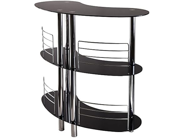 Winsome Martini Wine Storage, Black/Metal