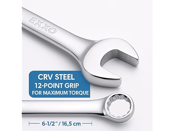 EXXO 4010 5pc Large SAE Combination Wrench Set