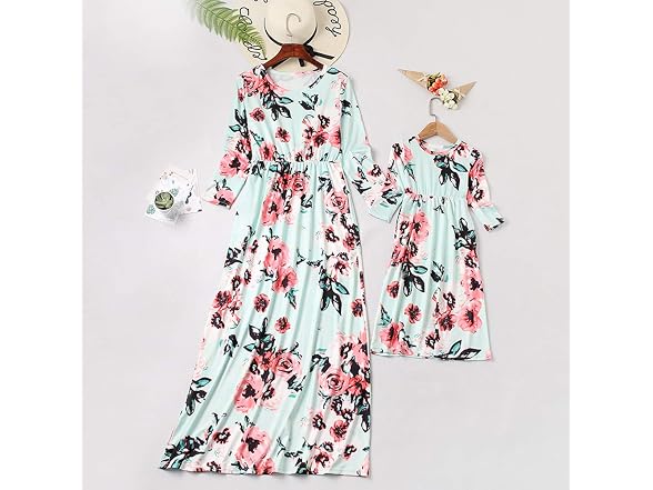 Qin.Orianna (Moms L) Mommy Me Maxi Dresses