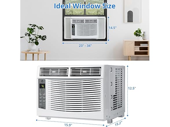 TrendyTrove 6000BTU Window Air Conditioner