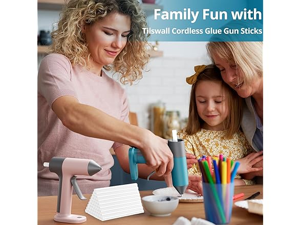 TILSWALL 100pcs Hot Glue Sticks White