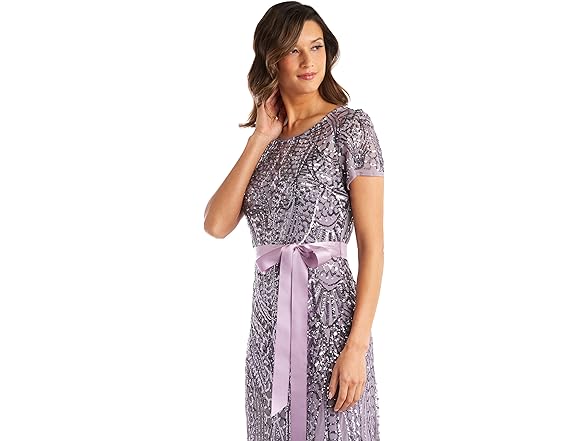 R&M Richards Women's Lavender Gown (10)