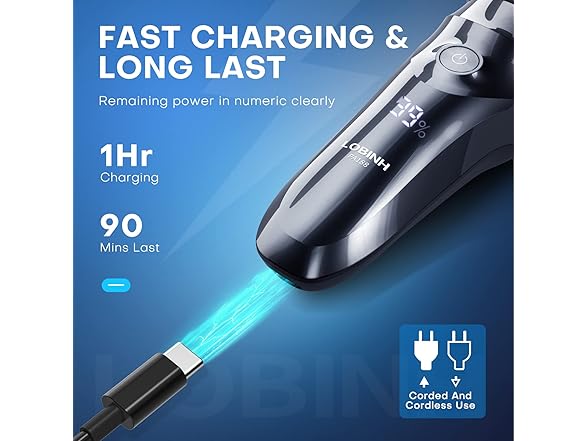 Rechargeable Waterproof Electric Shaver