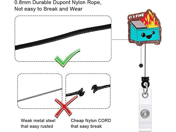 Funny Dumpster Fire Badge Reel 