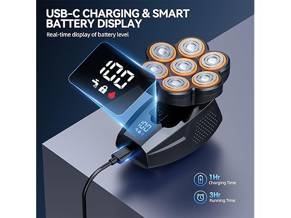 High-Speed Mens Head Shaver