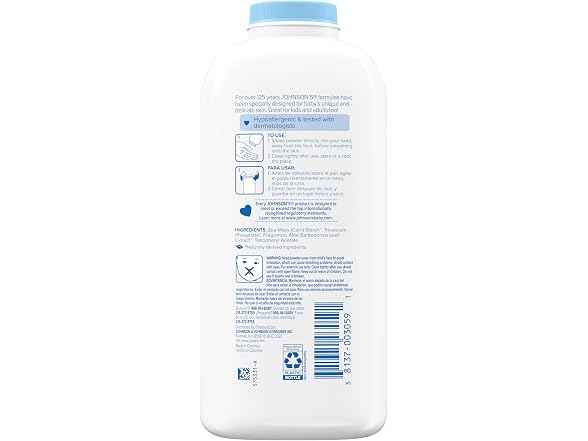 Johnson's Baby Powder with Cornstarch